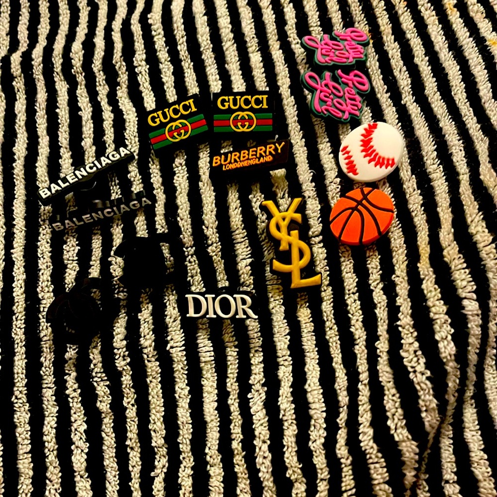 CROCS designer shoes charms